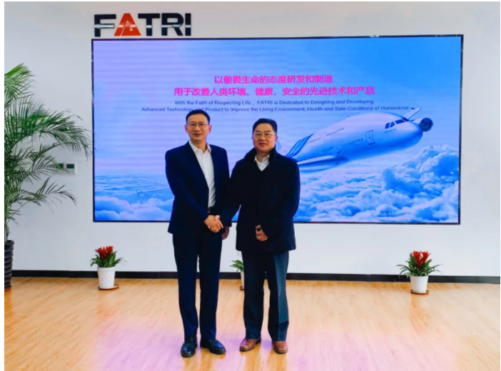 江航公司董事長、黨委書記宋祖銘一行參觀訪問西人馬公司