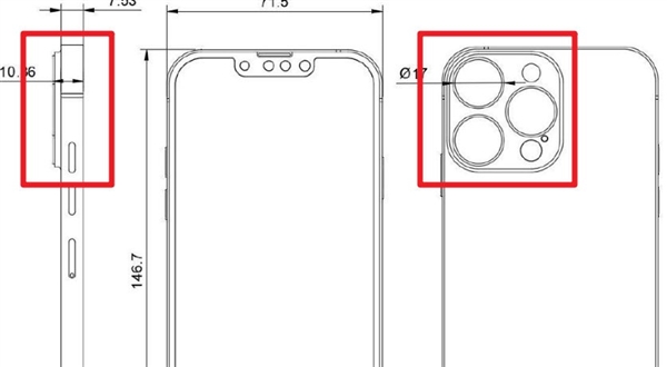 iPhone 13 Pro系列設計圖曝光:碩大的后攝簡直勸退