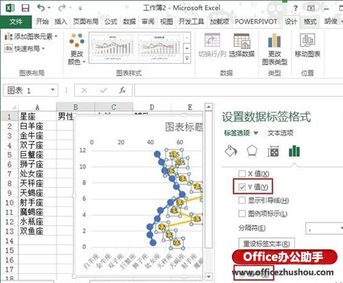 excel2013制作折線圖 使用Excel 2013制作縱向折線圖的方法
