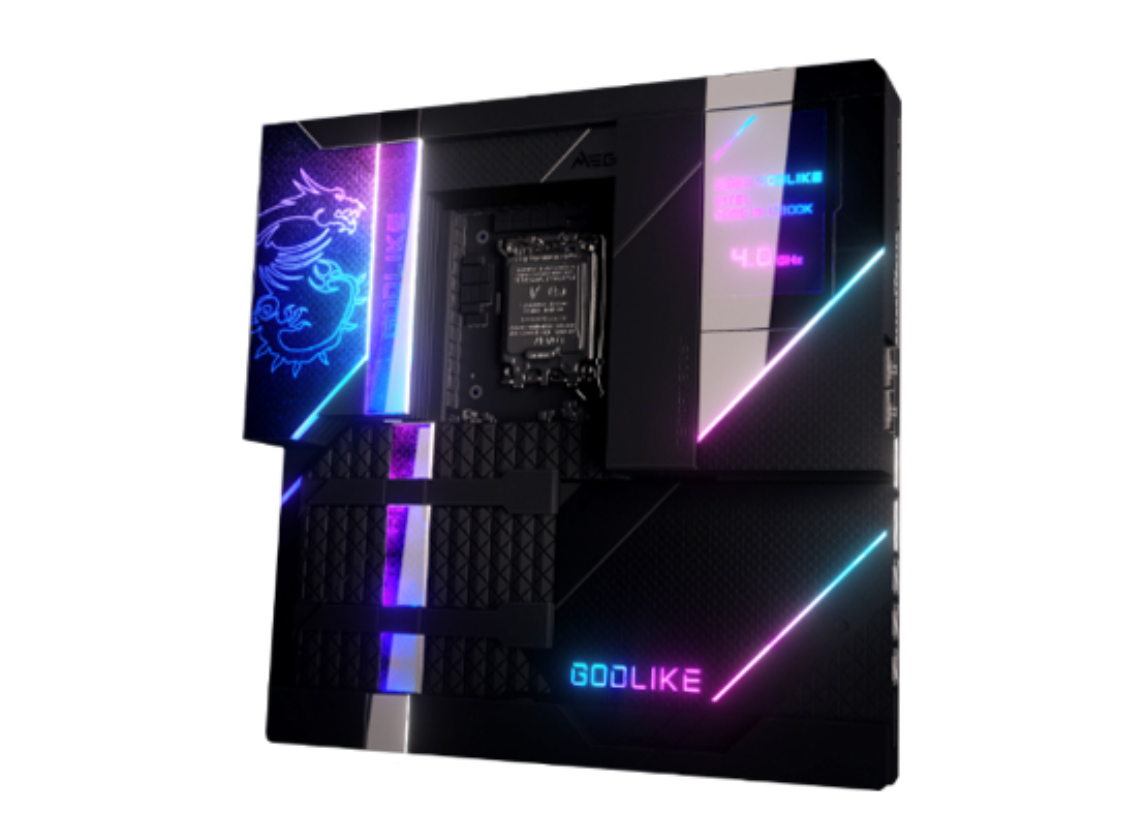 微星展示 MEG Z690 GODLIKE 主板:配 3.5 英寸觸摸屏,支持 DDR5-6666 內存