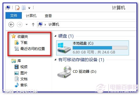 win7資源管理器左欄“桌面”丟失恢復(fù)方法