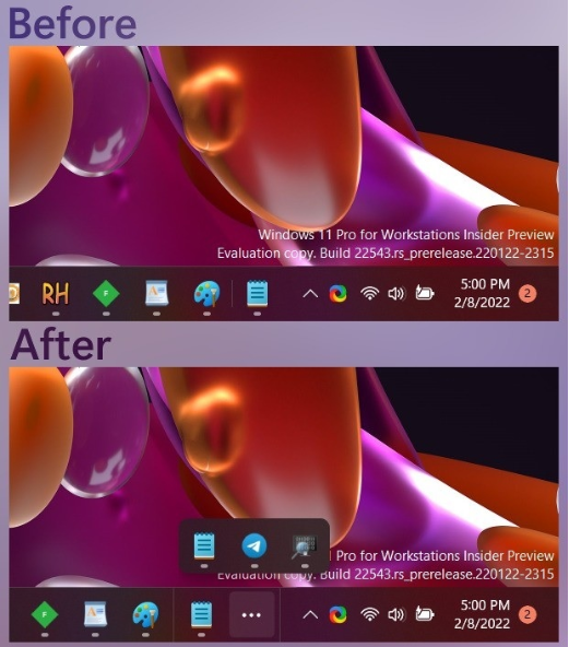 Win11預覽版上線全新極簡任務(wù)欄：經(jīng)典拖放功能真沒了