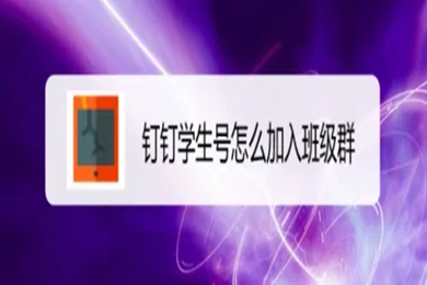 釘釘學生號怎么加入班級群 釘釘電腦版怎么加入班級群