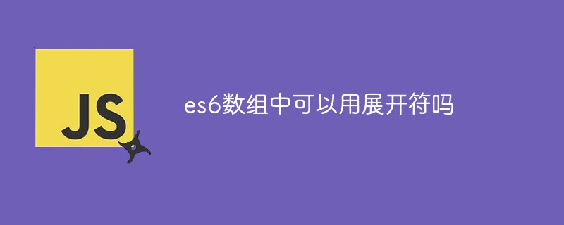 es6數(shù)組中可以用展開符嗎