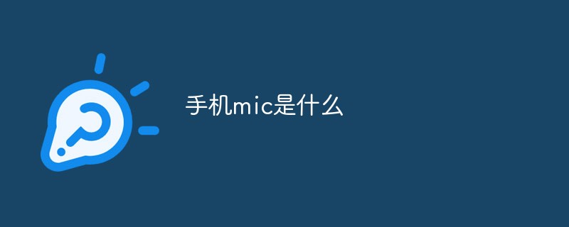 手機mic是什么