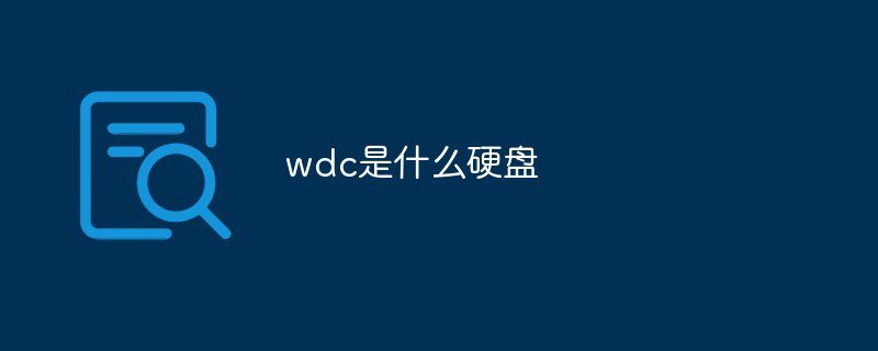 wdc是什么硬盤
