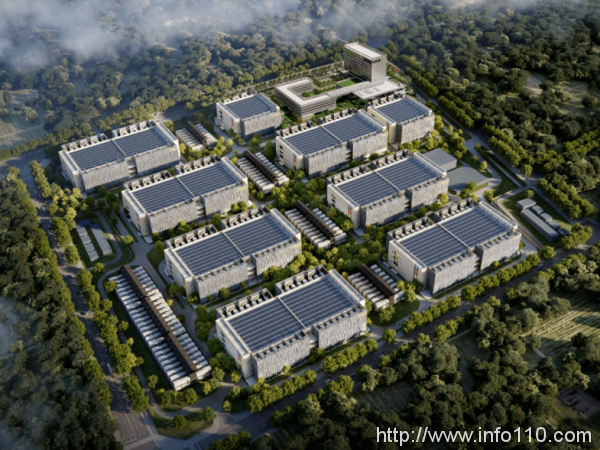 總規(guī)模3萬(wàn)機(jī)柜 萬(wàn)潤(rùn)(涿鹿)智能算力產(chǎn)業(yè)基地首棟?rùn)C(jī)樓封頂